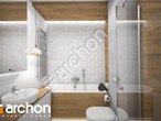 gotowy projekt Dom w santolinach Wizualizacja łazienki (wizualizacja 3 widok 1)
