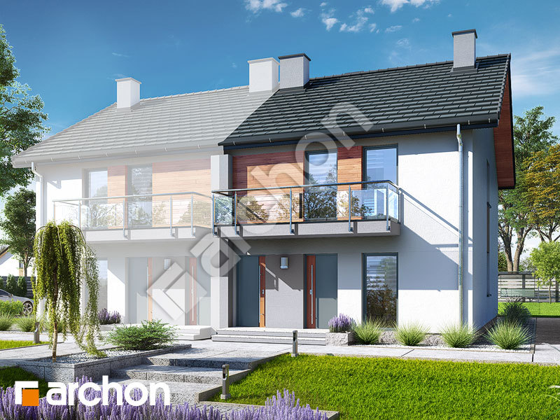 gotowy projekt Dom w bratkach (R2B) widok 1
