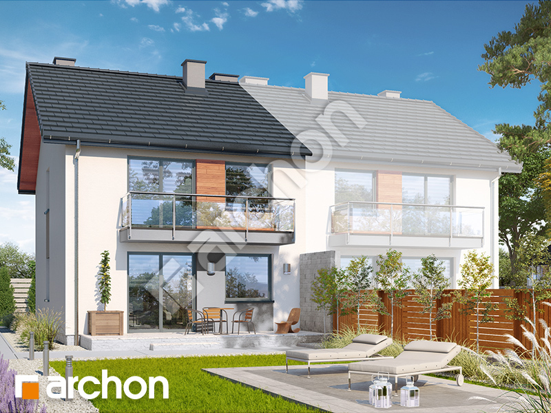 gotowy projekt Dom w bratkach (R2B) widok 2