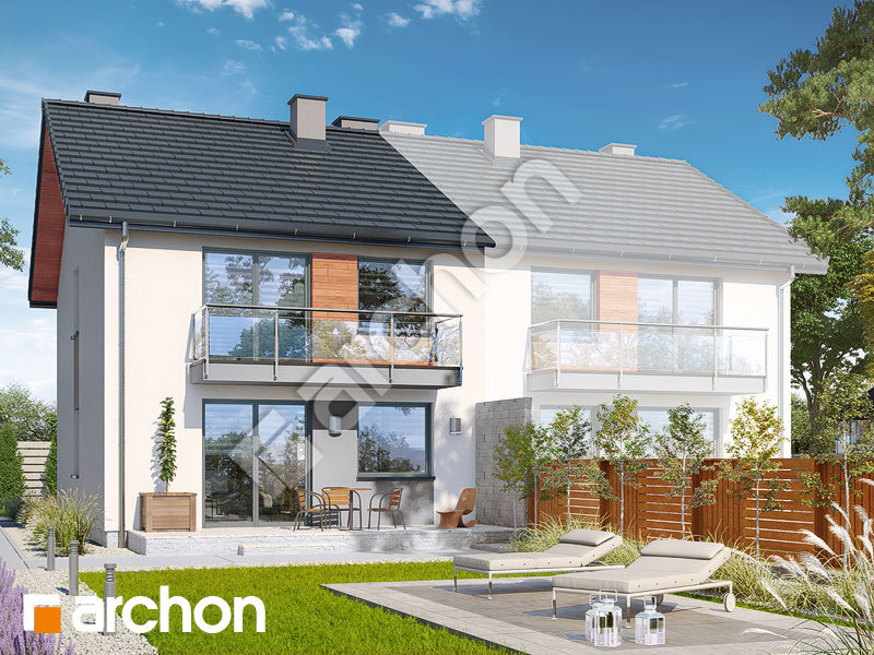 gotowy projekt Dom w bratkach (R2B) widok 2