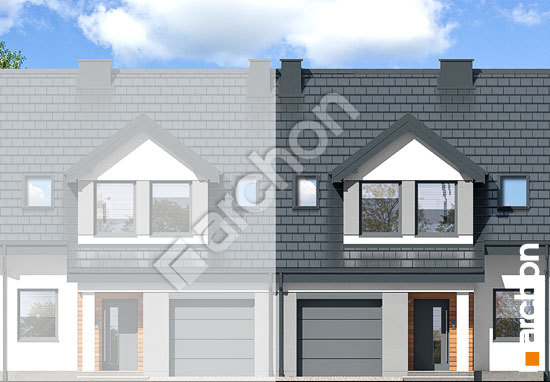 Elewacja frontowa projekt dom w klematisach 7 sa 9359a433ec2a5e6fca4f511882edf5ad  264