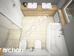 gotowy projekt Dom w modrzewnicy 3 (G2) Wizualizacja łazienki (wizualizacja 3 widok 4)