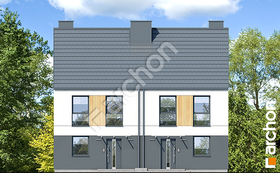 Elewacja frontowa projekt dom w tunbergiach 7 r2 4ba3245a3f9954b9e4676c416f067541  264