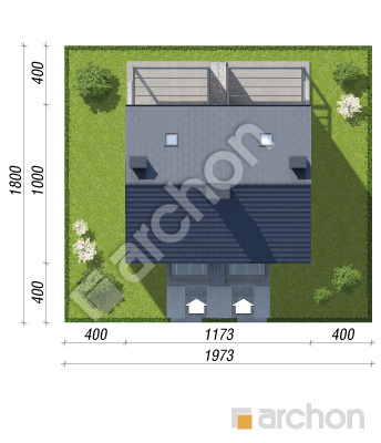gotowy projekt Dom w tunbergiach 7 (R2) sytuacja