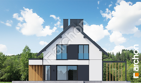 Elewacja boczna projekt dom w honkeniach g 73de5ffd05b52ff66cacafad770ff5f9  265