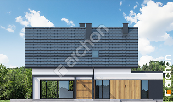 Elewacja ogrodowa projekt dom w honkeniach g 1fa3dfd116b9133461761f4dad872e98  267