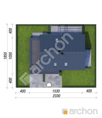 gotowy projekt Dom w honkeniach (G) sytuacja