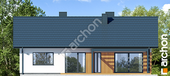 Elewacja ogrodowa projekt dom w lipiennikach 10 bbaf650fe893a3851394afae06506990  267