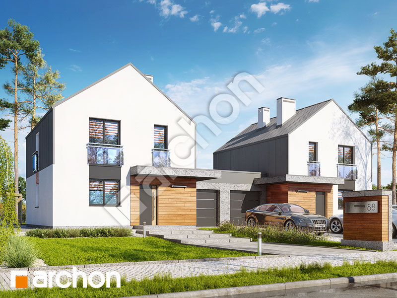 gotowy projekt Dom w arkadiach 3 (GR2) widok 1