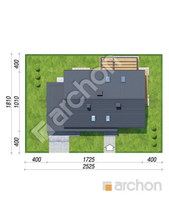 gotowy projekt Dom w arekach (G) sytuacja