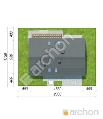 gotowy projekt Dom w balsamowcach 23 (G2) sytuacja