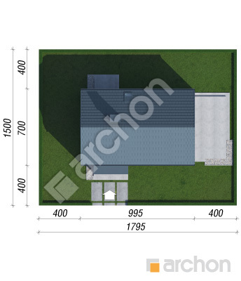 gotowy projekt Dom w manuce 3 (E) sytuacja