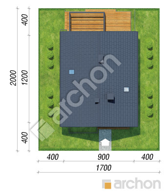 gotowy projekt Dom w anyżku 10 sytuacja