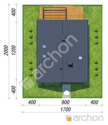 gotowy projekt Dom w anyżku 10 sytuacja