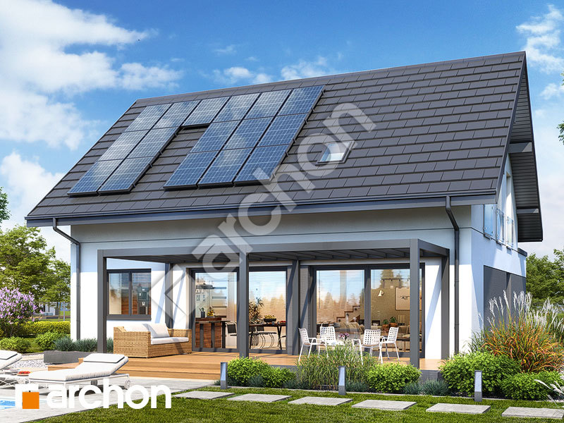 gotowy projekt Dom pod figowcem 2 (GE) OZE widok 2