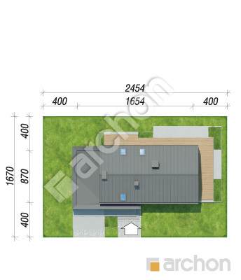 gotowy projekt Dom w ambrowcach 3 (G) sytuacja