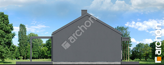 Elewacja boczna projekt dom w rarytasach 8 e oze a2af43901e3d75879b25c4cec6bcd381  266