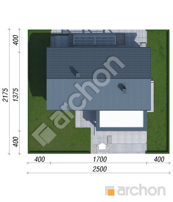 gotowy projekt Dom w stellariach (G2E) sytuacja