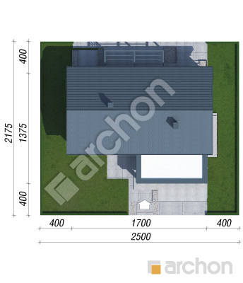 gotowy projekt Dom w stellariach (G2E) sytuacja