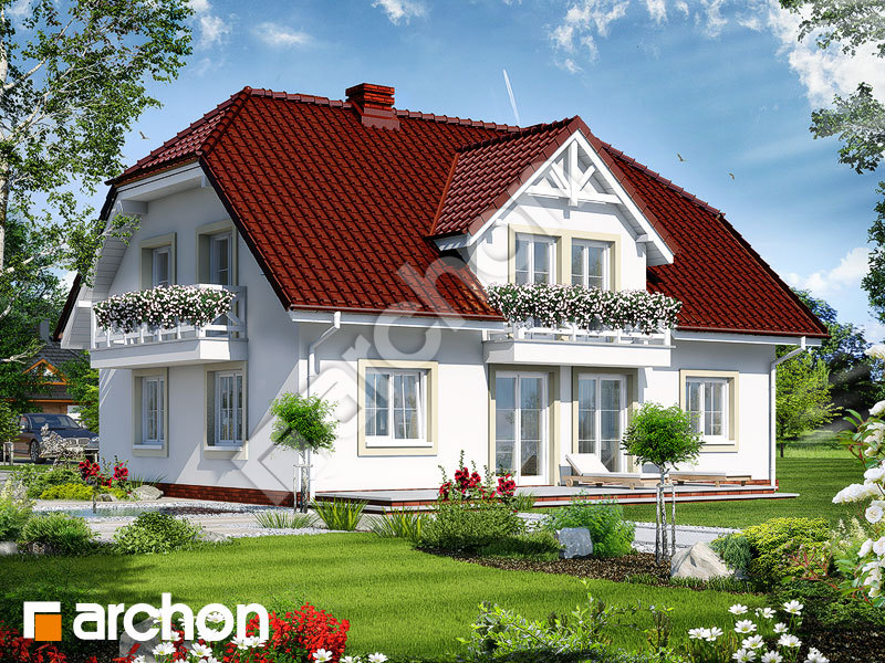 gotowy projekt Dom w gladiolach 2 widok 1