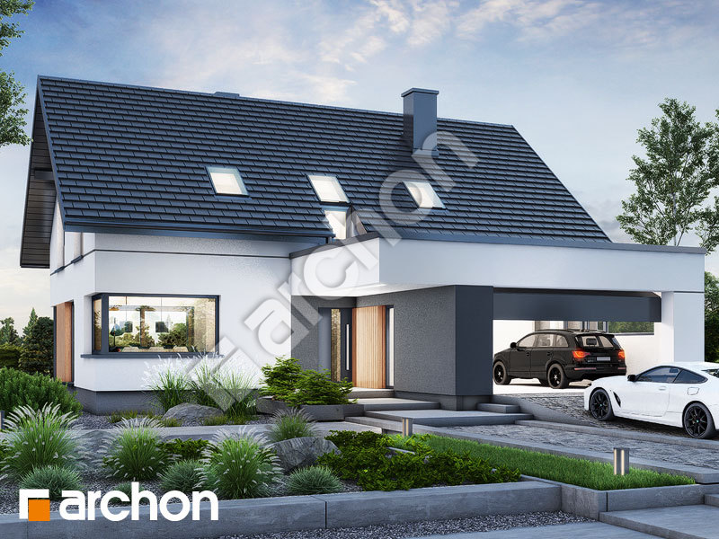 gotowy projekt Dom w szarotkach (G2E) widok 1
