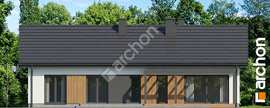 Elewacja ogrodowa projekt dom w kruszczykach 33 797111f03822a42f2c61243991b4fab4  267