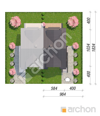 gotowy projekt Dom w omanach (R2BE) sytuacja