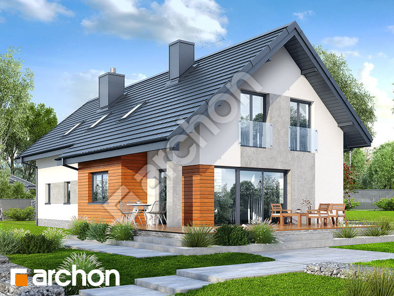 gotowy projekt Dom w bugenwillach (G2P) widok 1