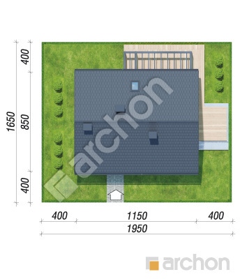 gotowy projekt Dom w malinówkach 52 sytuacja
