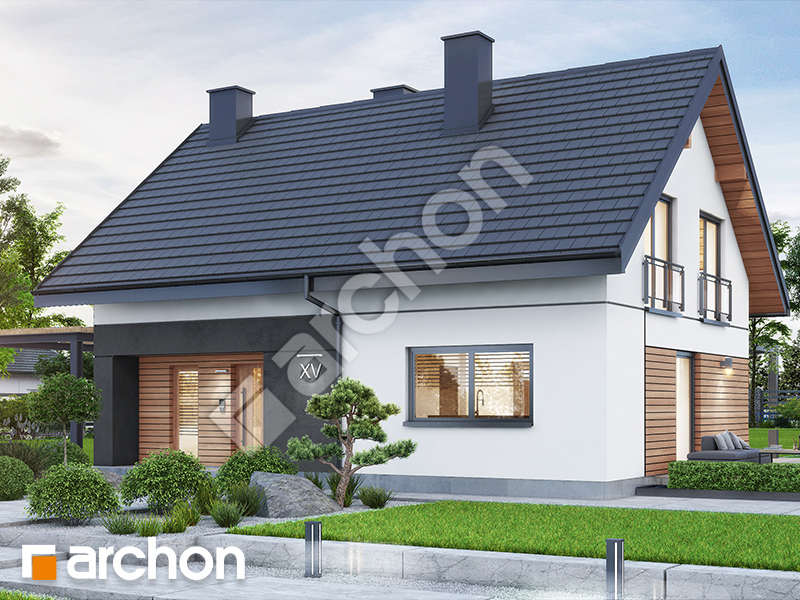 gotowy projekt Dom w malinówkach 52 widok 2
