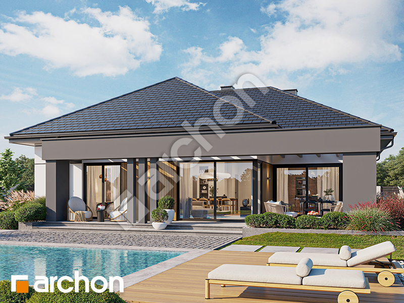 gotowy projekt Dom pod złotokapem 2 (GE) widok 2