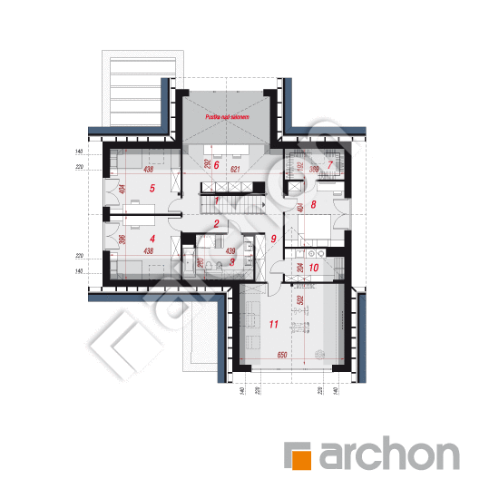 gotowy projekt Dom w felicjach 4 (G2) rzut poddasza