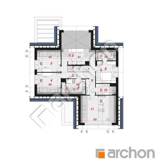 gotowy projekt Dom w felicjach 4 (G2) rzut poddasza