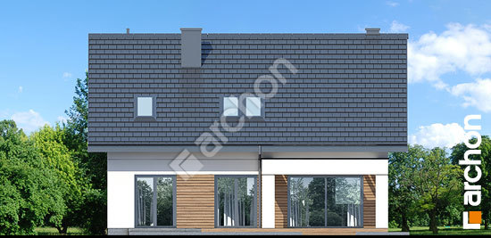 Elewacja ogrodowa projekt dom w balsamowcach 8 e5707dc0b031911ea8a3604e34a70d31  267