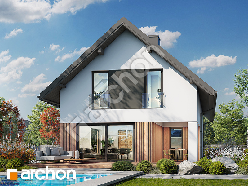 gotowy projekt Dom w wianecznikach widok 2