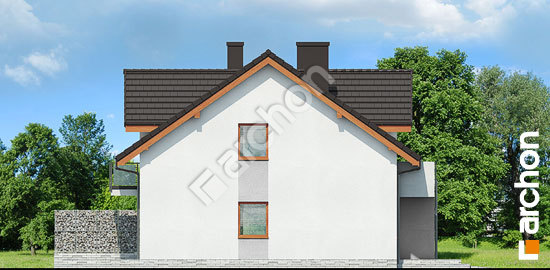 Elewacja boczna projekt dom w klematisach 21 r2 cdc98d3ad291f06e4982121363d60e23  266