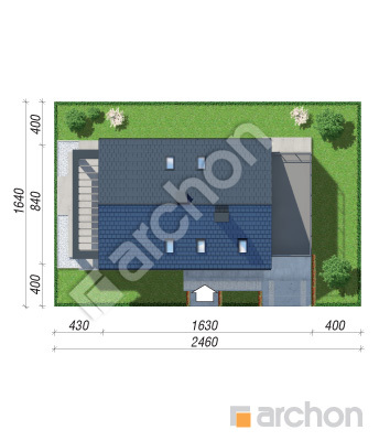 gotowy projekt Dom w szyszkowcach 3 (G) sytuacja