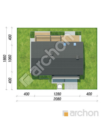 gotowy projekt Dom w daliach 5 (GE) sytuacja