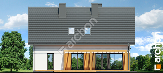 Elewacja ogrodowa projekt dom w balsamowcach 24 g 1c86345f8000312ce278a95316bdfd36  267