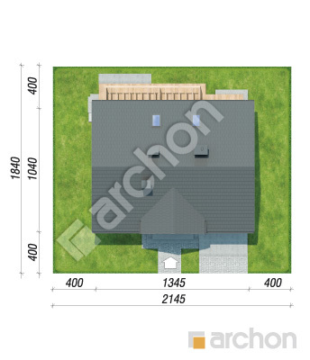 gotowy projekt Dom w balsamowcach 24 (G) sytuacja