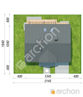 gotowy projekt Dom w balsamowcach 24 (G) sytuacja