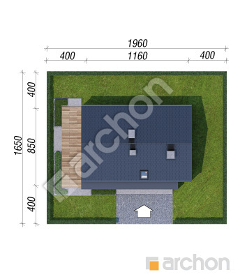 gotowy projekt Dom w wisteriach 19 sytuacja