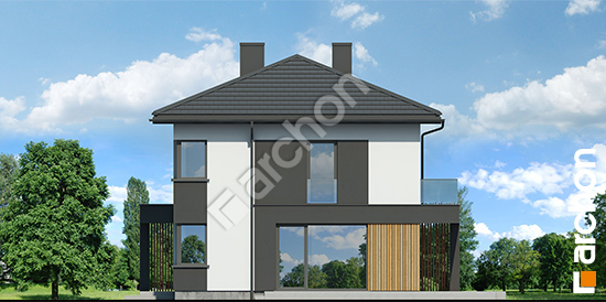 Elewacja boczna projekt willa maja 2 c9842ef3e0258b6efd8c037932b82064  265