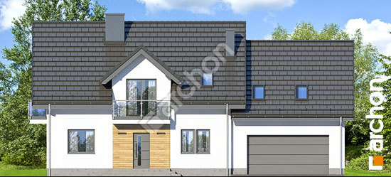 Elewacja frontowa projekt dom w rododendronach 26 g2 47835535077282dde6aab4d904f8b866  264