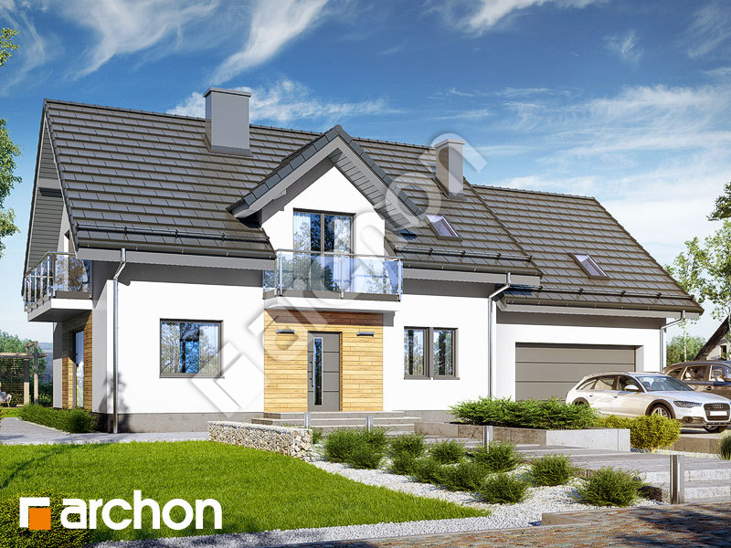 gotowy projekt Dom w rododendronach 26 (G2) widok 1