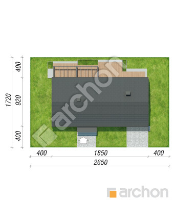 gotowy projekt Dom w kruszczykach 20 (GE) sytuacja