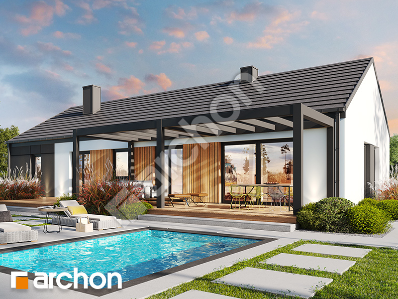 gotowy projekt Dom w kruszczykach 20 (GE) widok 2