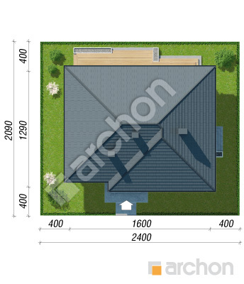 gotowy projekt Dom w alwach 3 (A) sytuacja