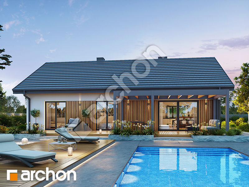 gotowy projekt Dom w lipiennikach 6 (GA) widok 2