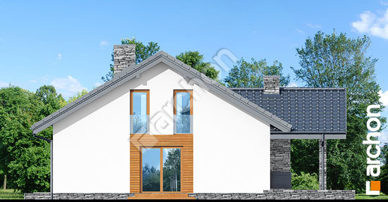 Elewacja boczna projekt dom w pierwiosnkach w fbf14e406cf065059ed8eab8962561a2  265